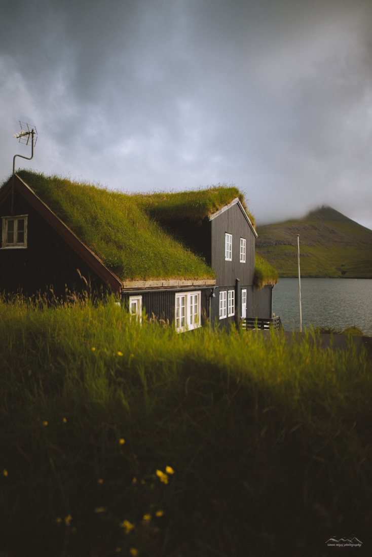 Grass covered house, Faroe Islands