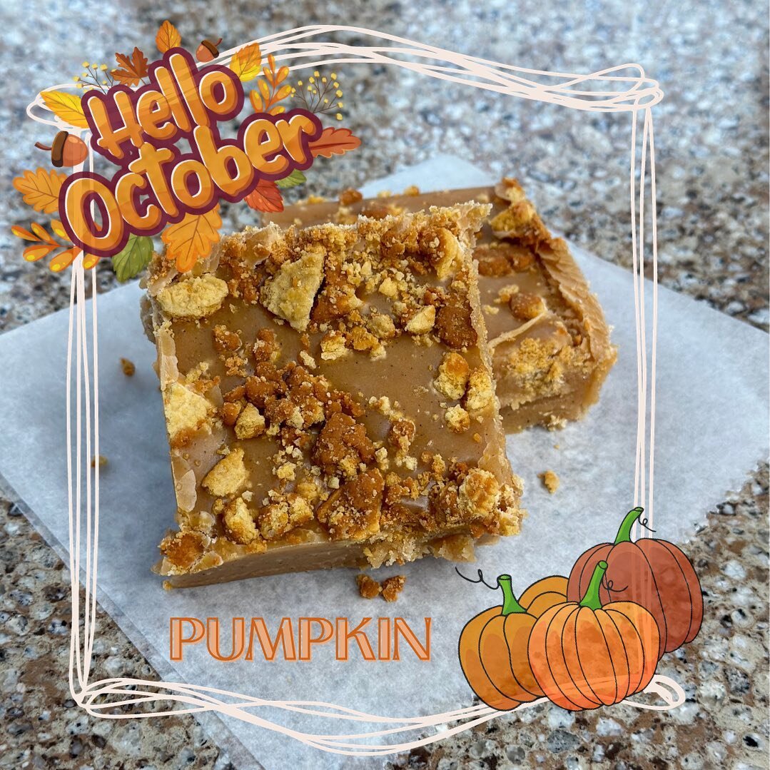 Another month, means another delicious flavor! October is here and we couldn&rsquo;t resist the boujee classic 🎃 PUMPKIN IS IN THE BUILDING! Come stop by on Monday 10/2 to try a sample or sign up for our monthly subscription!