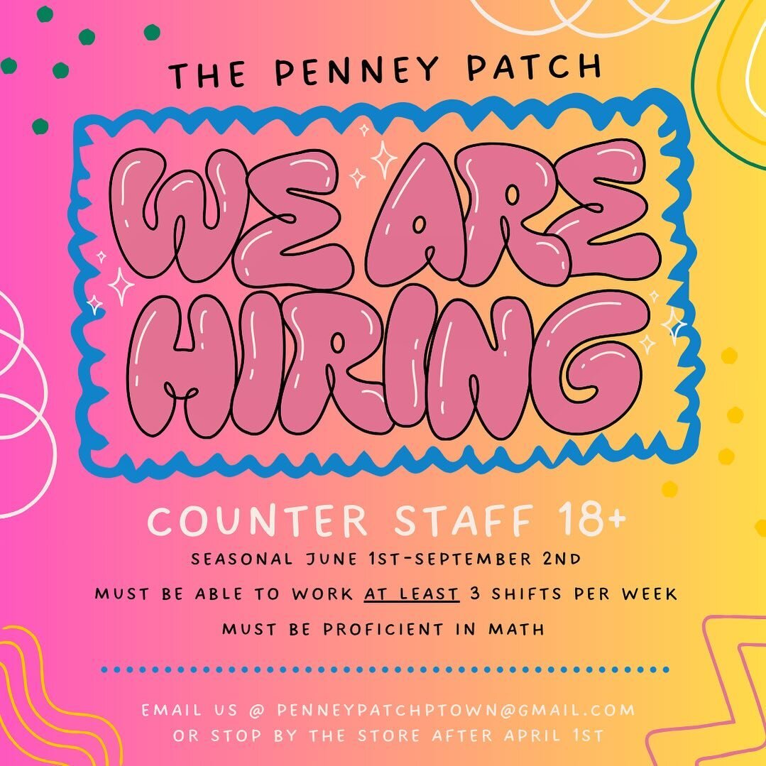 It&rsquo;s time to start getting this placed staffed for the summer 🍬 Do you know any recent graduates looking for a summer job? Send them our way! Although we don&rsquo;t pay in candy, we do our best to pay competitive wages and offer a pretty awes