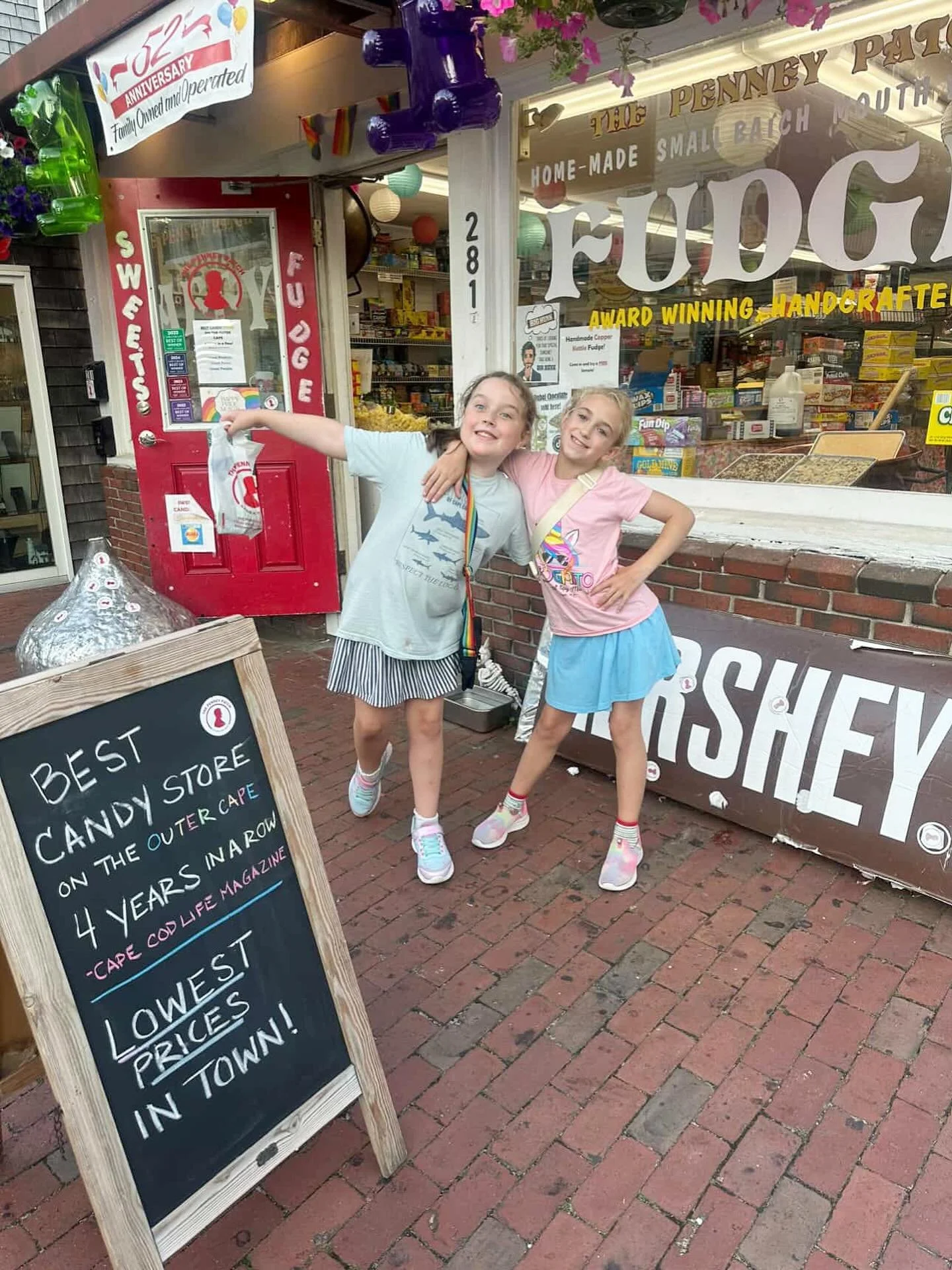 Thank you for always supporting us guys!! (Olive might be one of our favorite kids, but don&rsquo;t tell the rest of them LOL)🦈🍫🍭

#familybusiness #capecod #summer2025 #ptown #localcandystore #homemadefudge #gummysharks