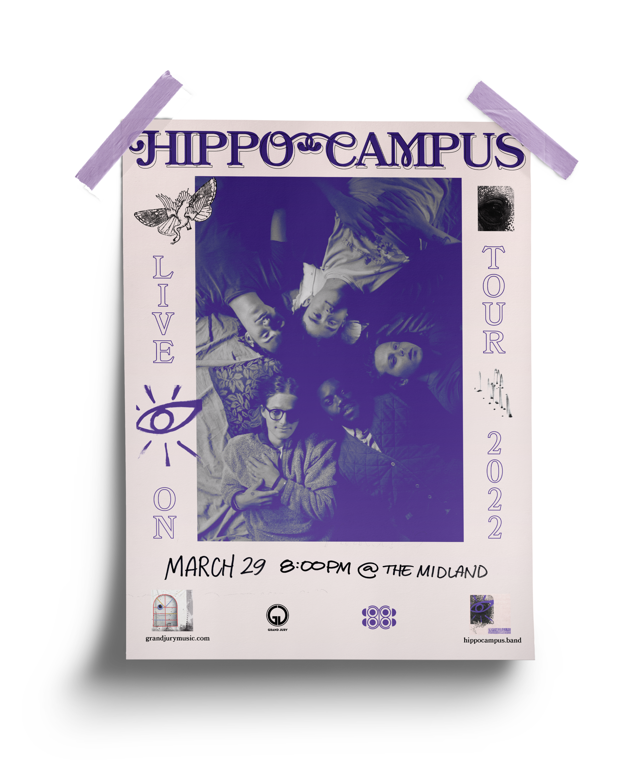  Unused option for Hippo Campus 2022 Tour—Retail / Venue Poster 