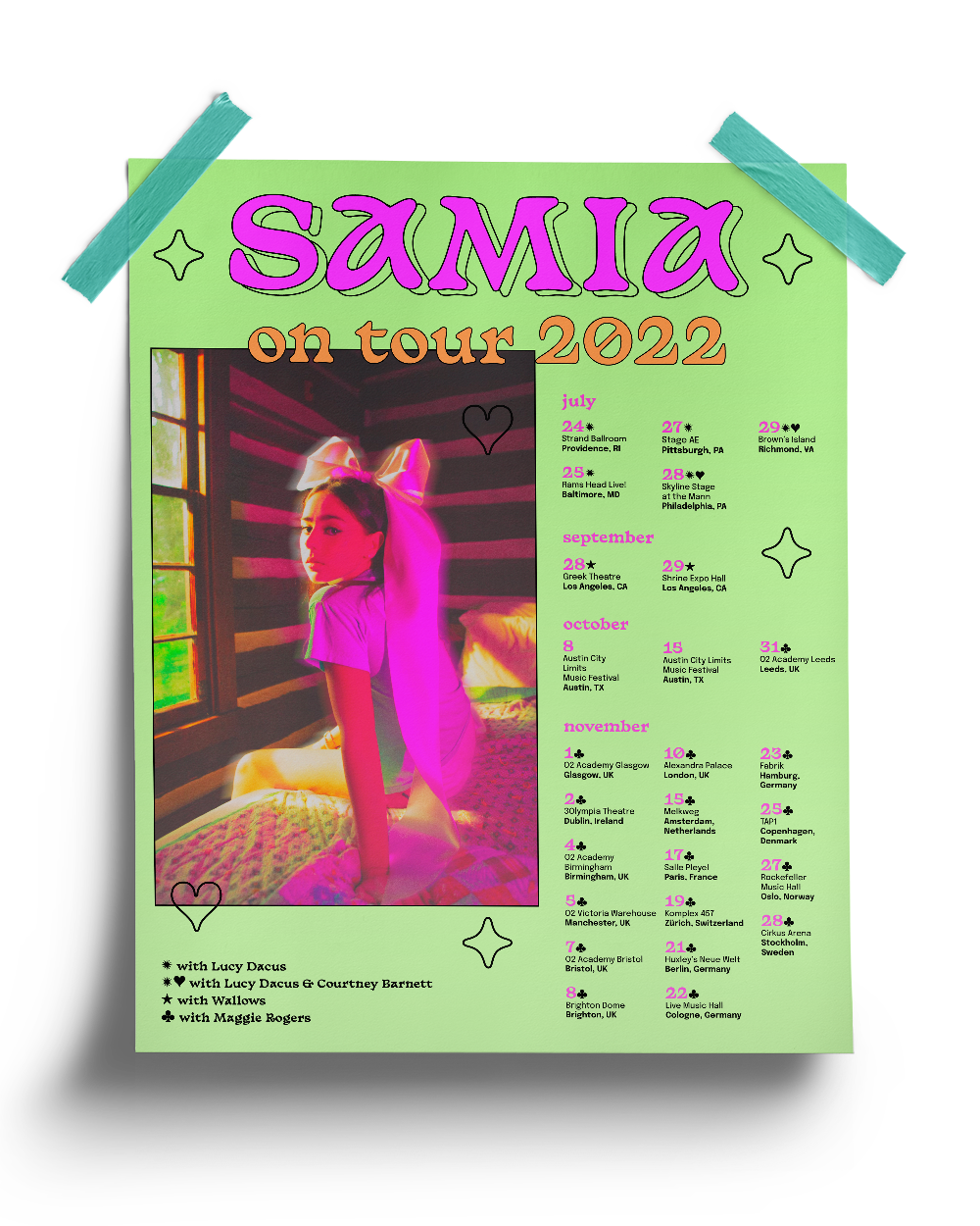  Samia — Tour Poster 2022 