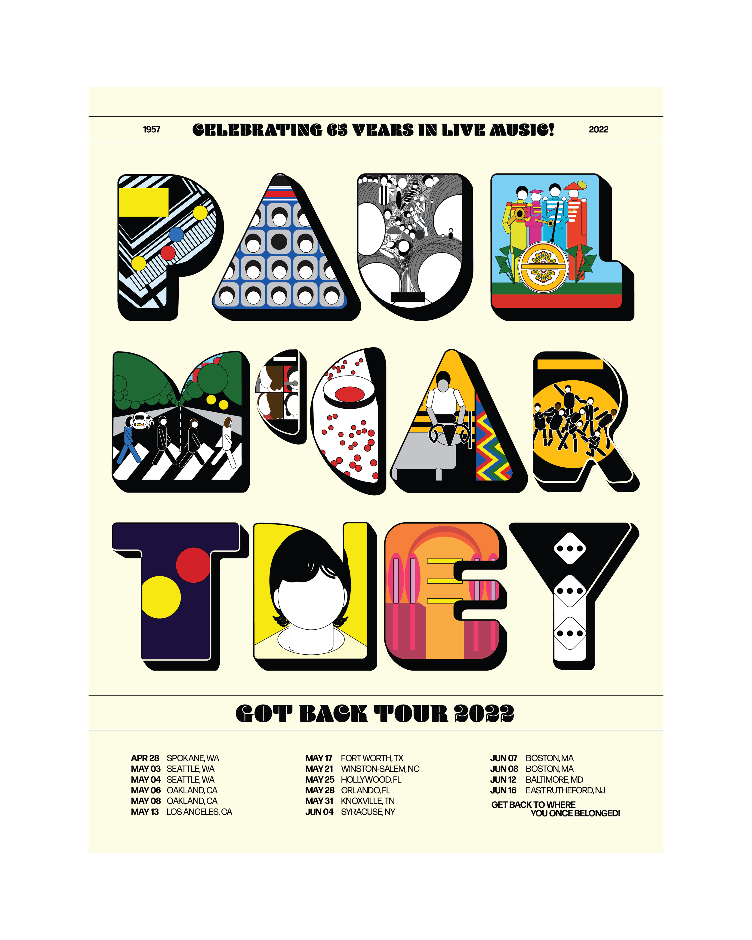 Paul McCartney — Got Back Tour Poster *Concept