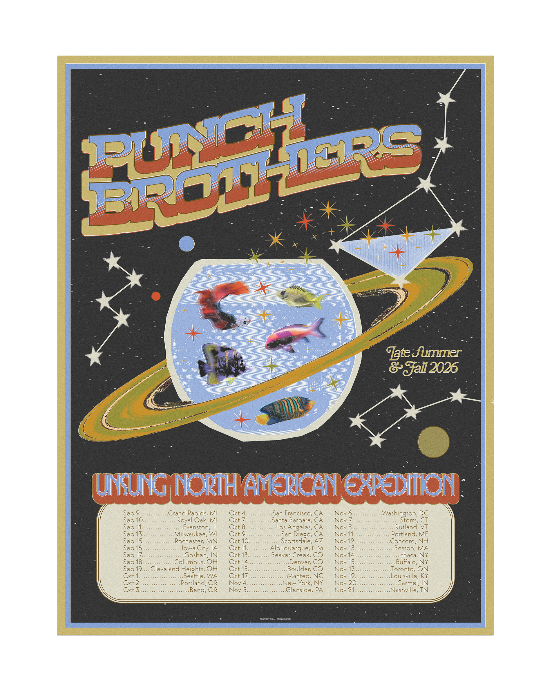  Punch Brothers — Unsung North American Expedition Tour Poster 