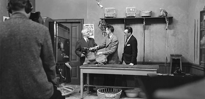 A television appearance by Chester Gould in the 1950s