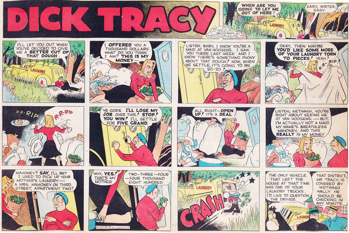 The July 8, 1945 installment of Dick Tracy. Click for full size!