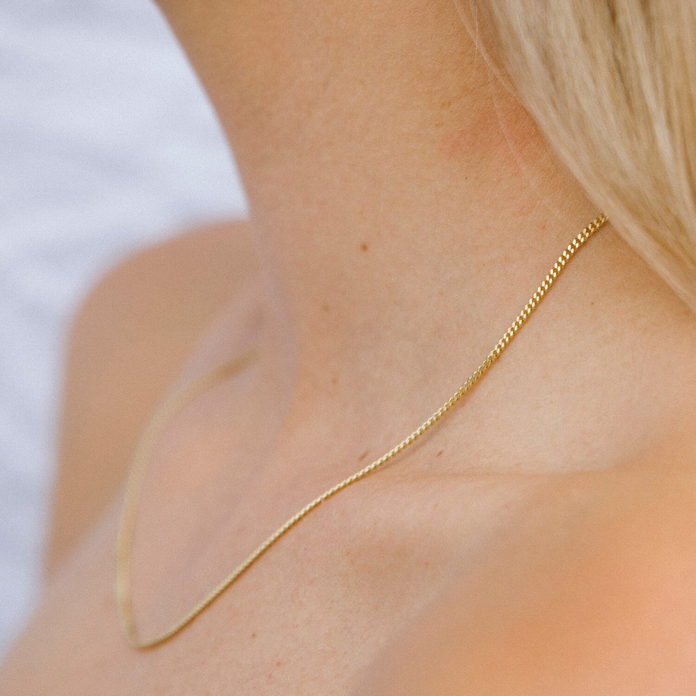Diamond Cut Curb Link Chain — Henson and Gold