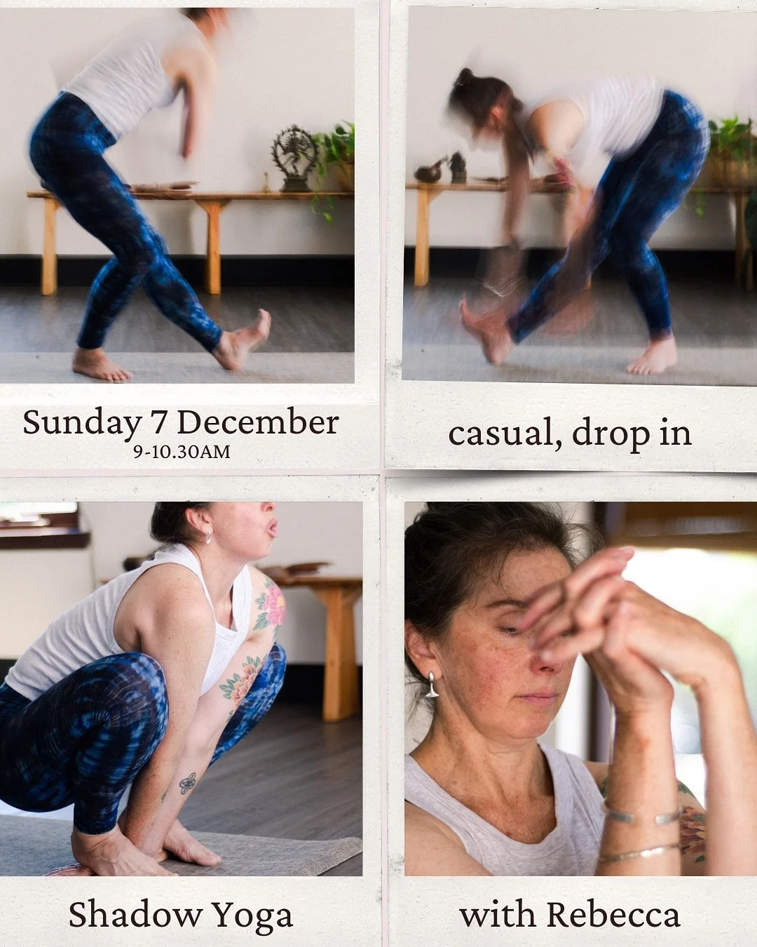 Don&rsquo;t get caught up in the December madness. Come to yoga! Shadow Yoga is a grounding practice that has nothing missing. Come check it out @greenmondaystudios Curious? Get in touch or book through the link in bio.