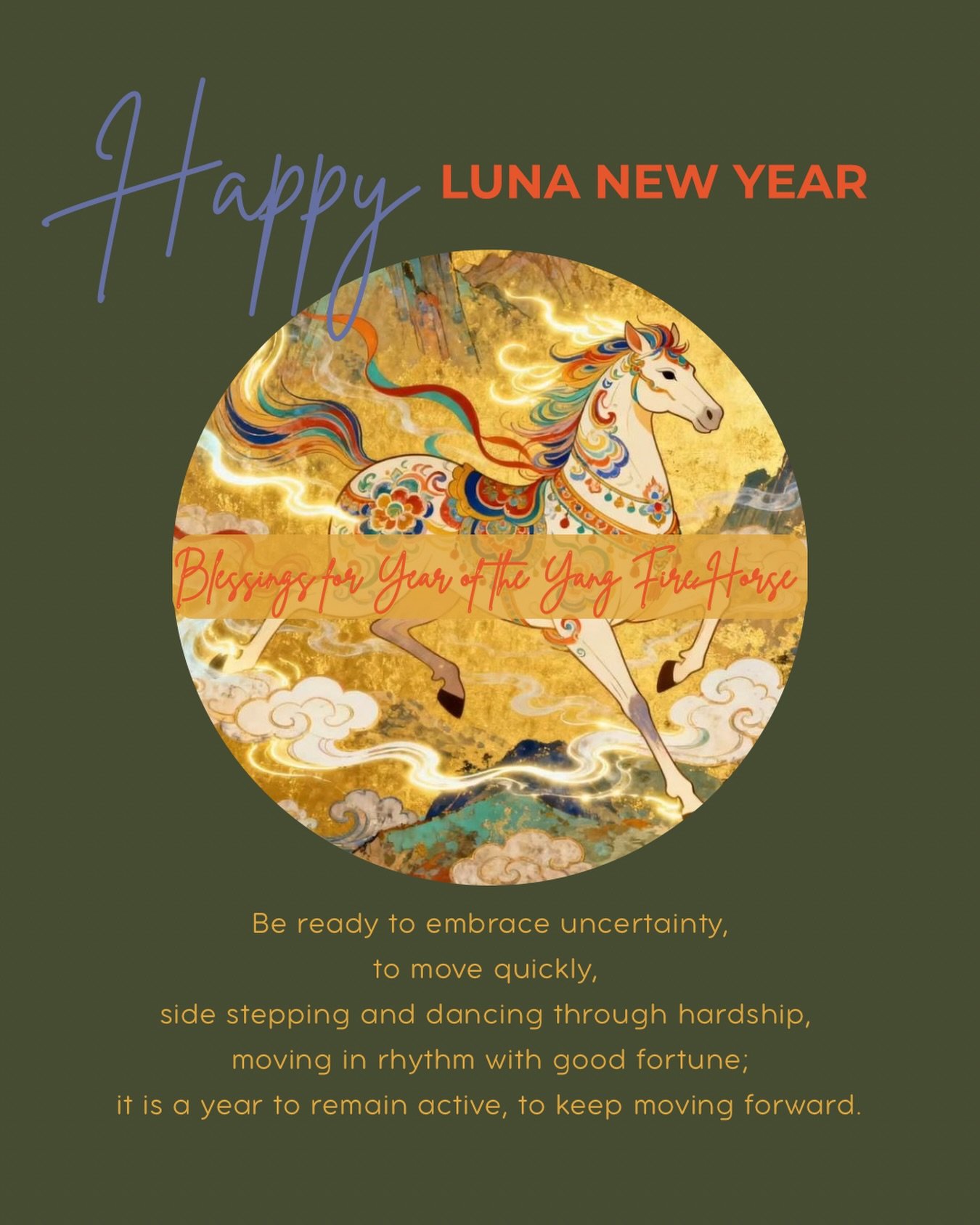 Be ready to embrace uncertainty, 
to move quickly, 
side stepping and dancing through hardship, 
moving in rhythm with good fortune;
it is a year to remain active, to keep moving forward. Giddy up!
#shadowyoga #internalpractices #internalarts #energe