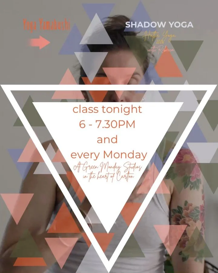 BACK TO REGULAR SCHEDULING!
* 3 Classes a week to choose from
* flexible pricing
* beginners welcome
MONDAYS 6 - 7.30PM
WEDNESDAYS 6.30 - 8AM
SATURDAYS 8.45 - 10.15AM
Join Rebecca @greenmondaystudios in the heart of Carlton to study Hatha Yoga from t