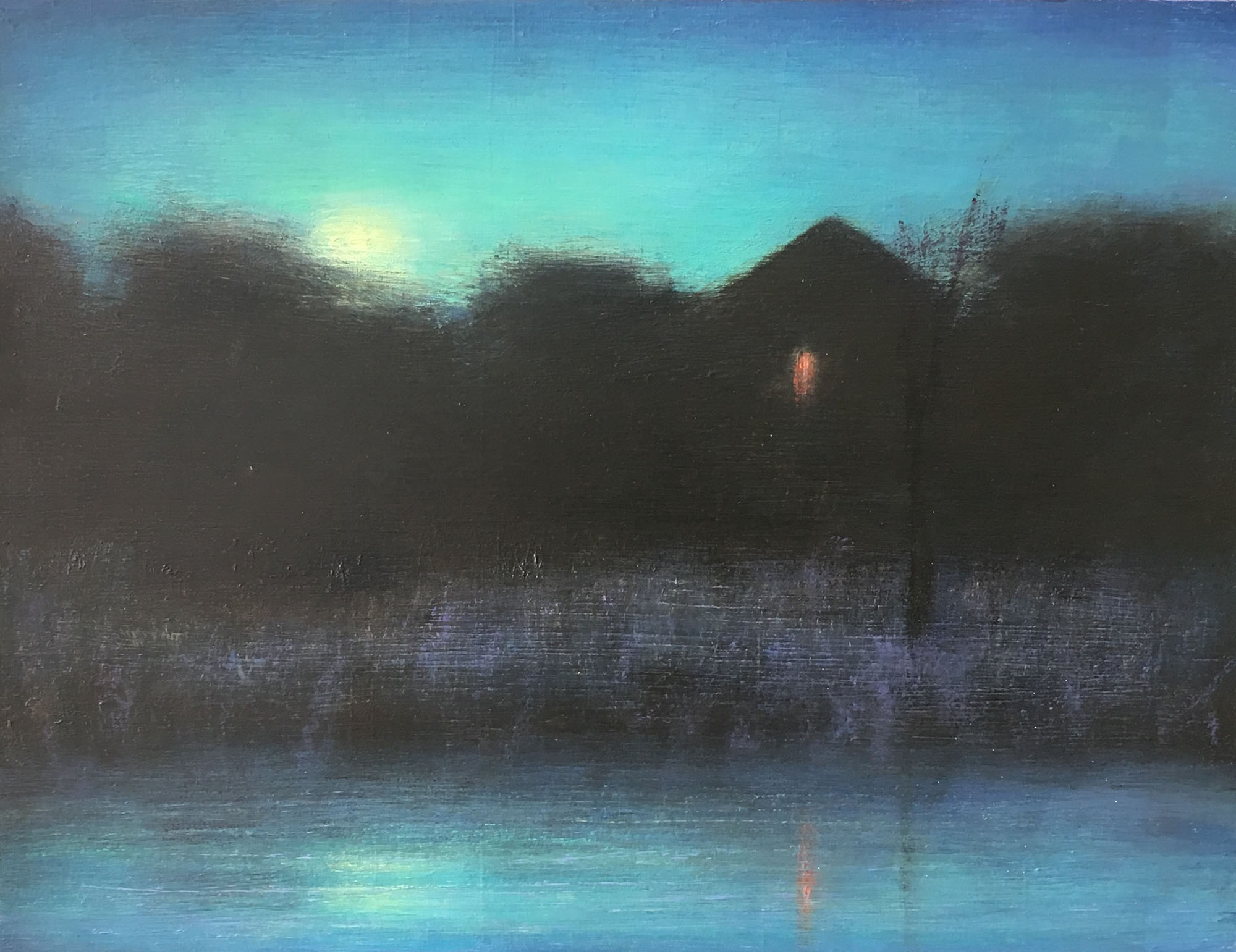 Mary Sipp Green, Evening , 2017, Oil, 12 x 14"