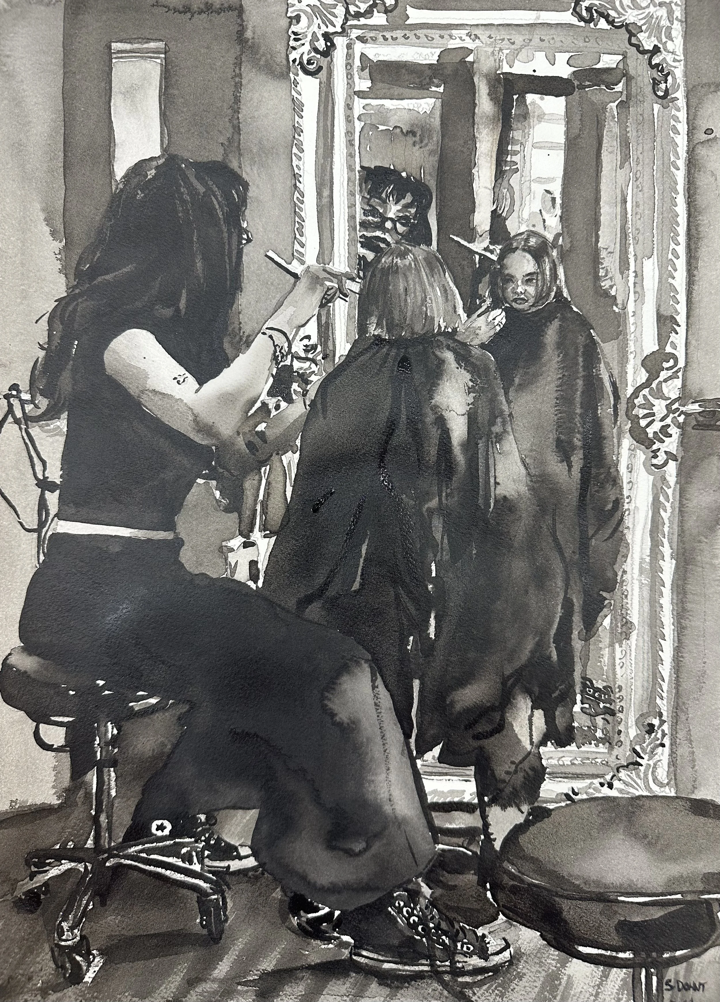 Study for The Hairdressers