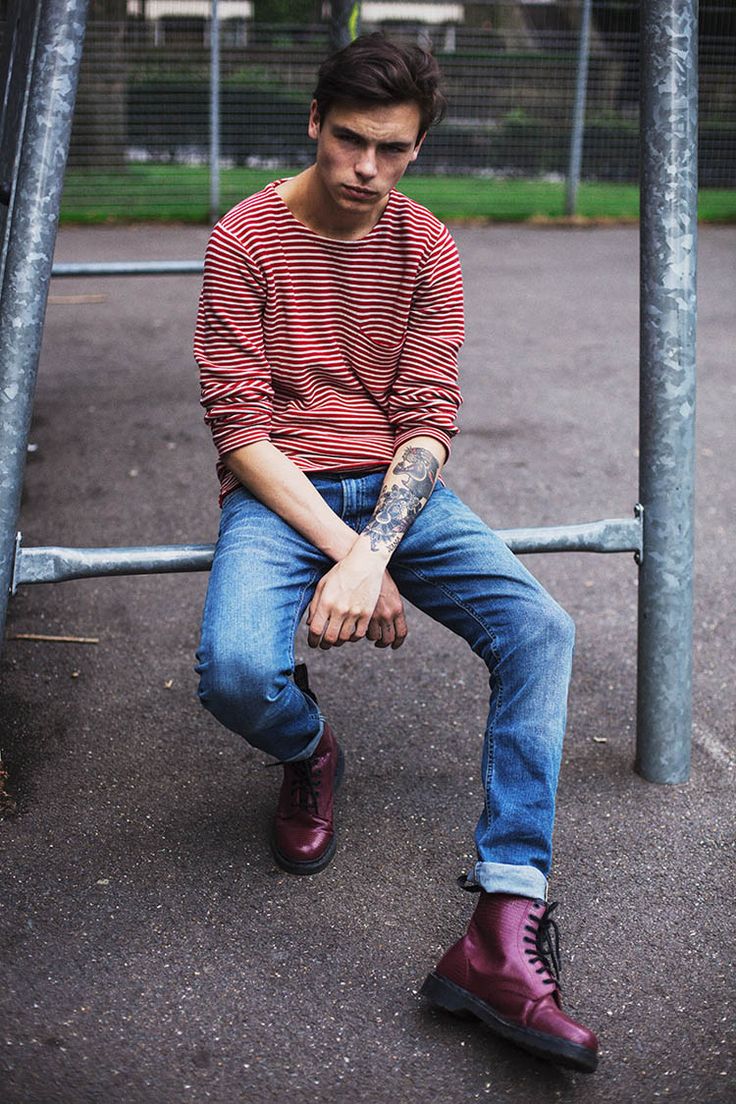 dr martens and jeans men 