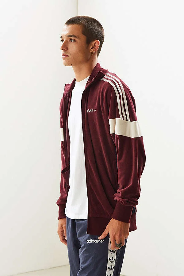 adidas beckenbauer velour tracksuit