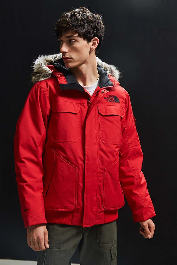 north face gotham jacket red