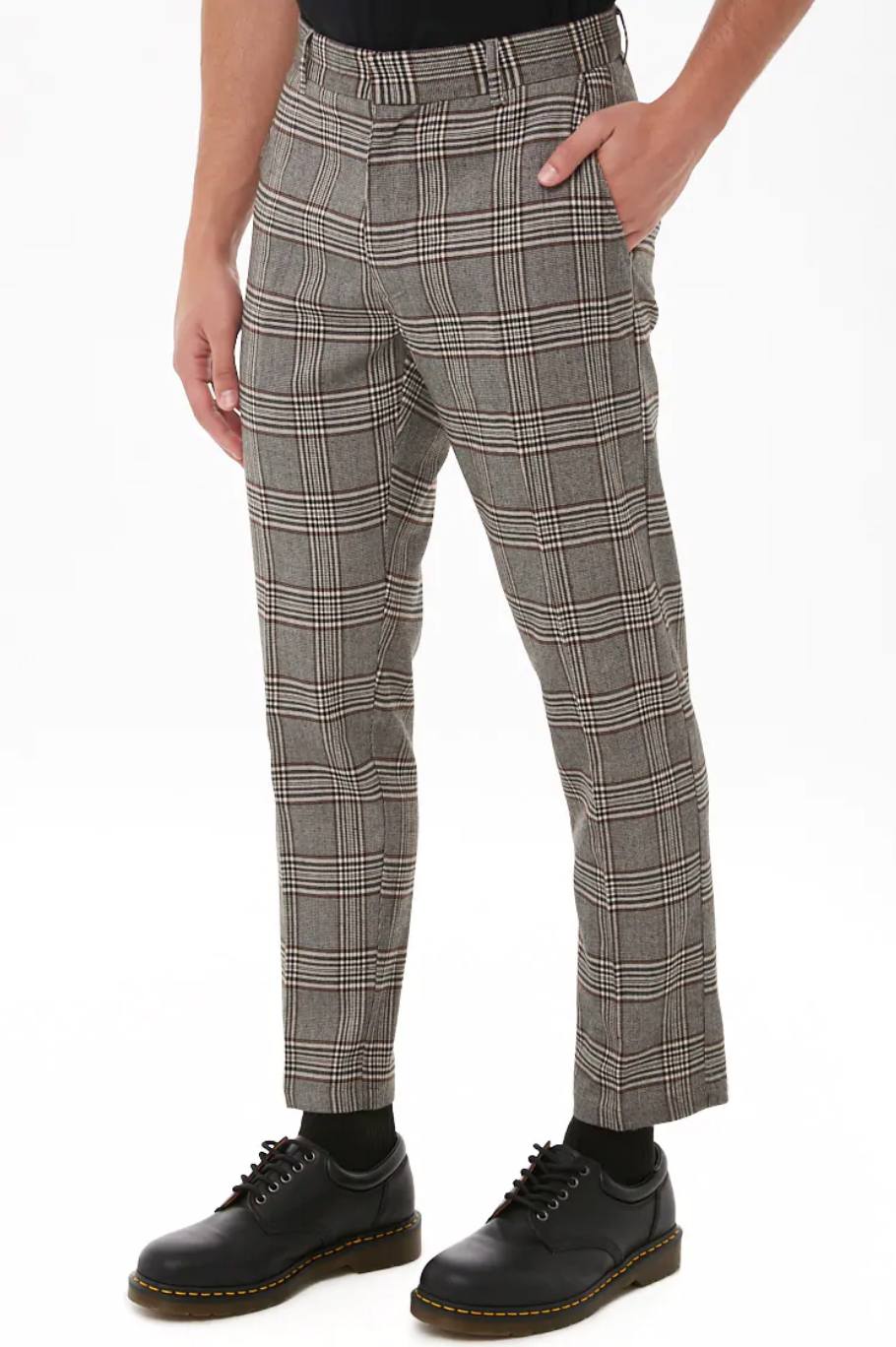 plaid pants mens forever 21