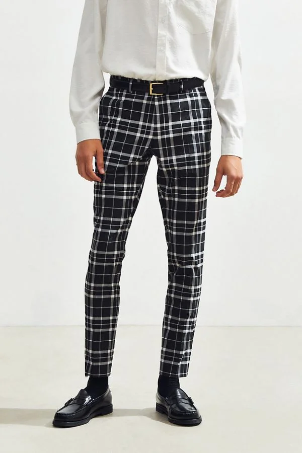 uo tartan skinny pant