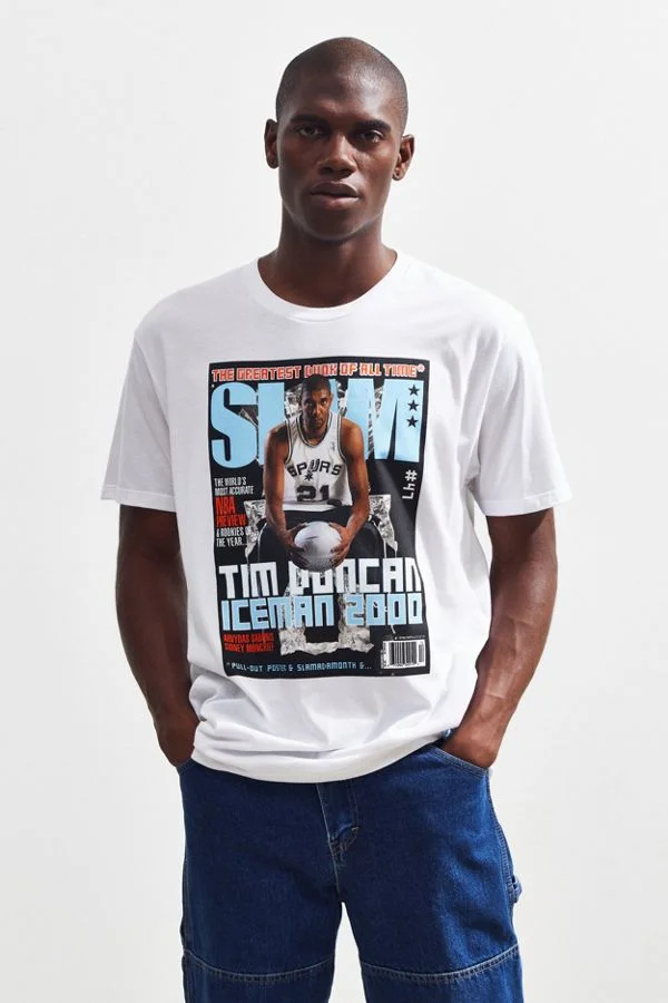Mitchell &amp; Ness Tim Duncan Slam Cover Tee  C$54.00