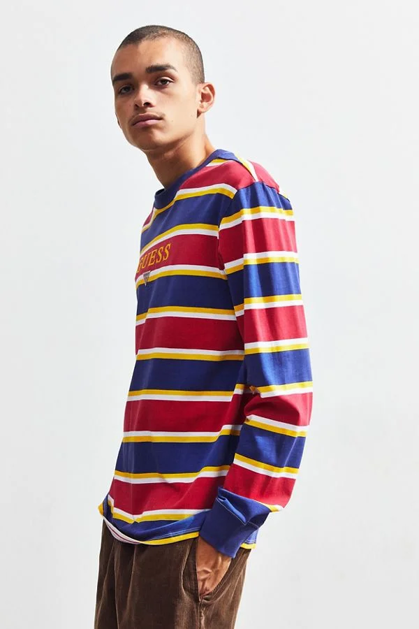 GUESS Kenmore Striped Long Sleeve Tee  C$72.00