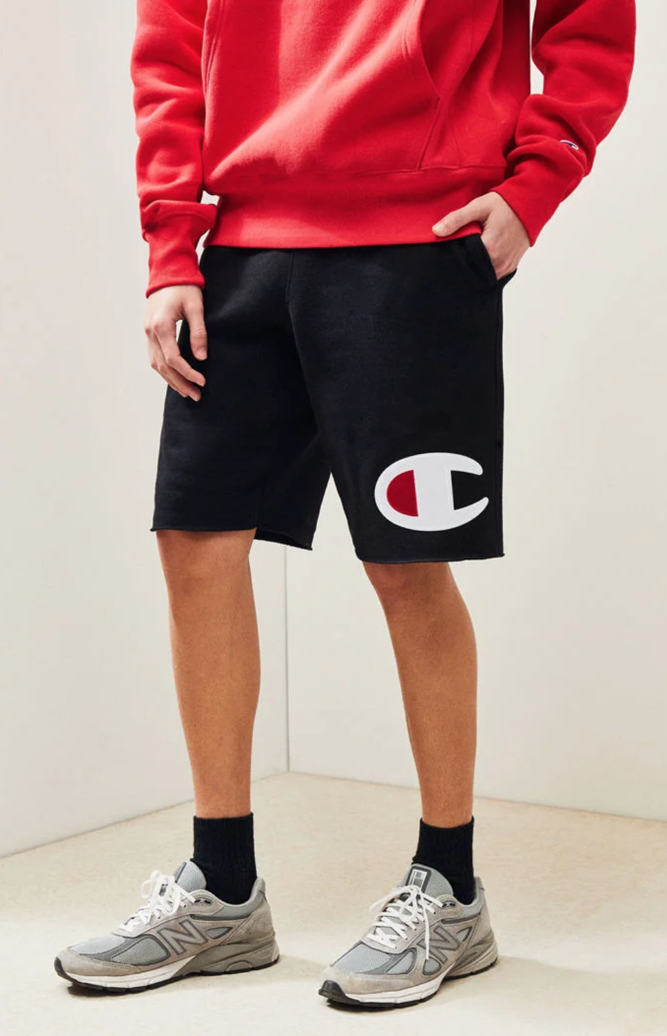 champion & uo reverse weave drawstring short