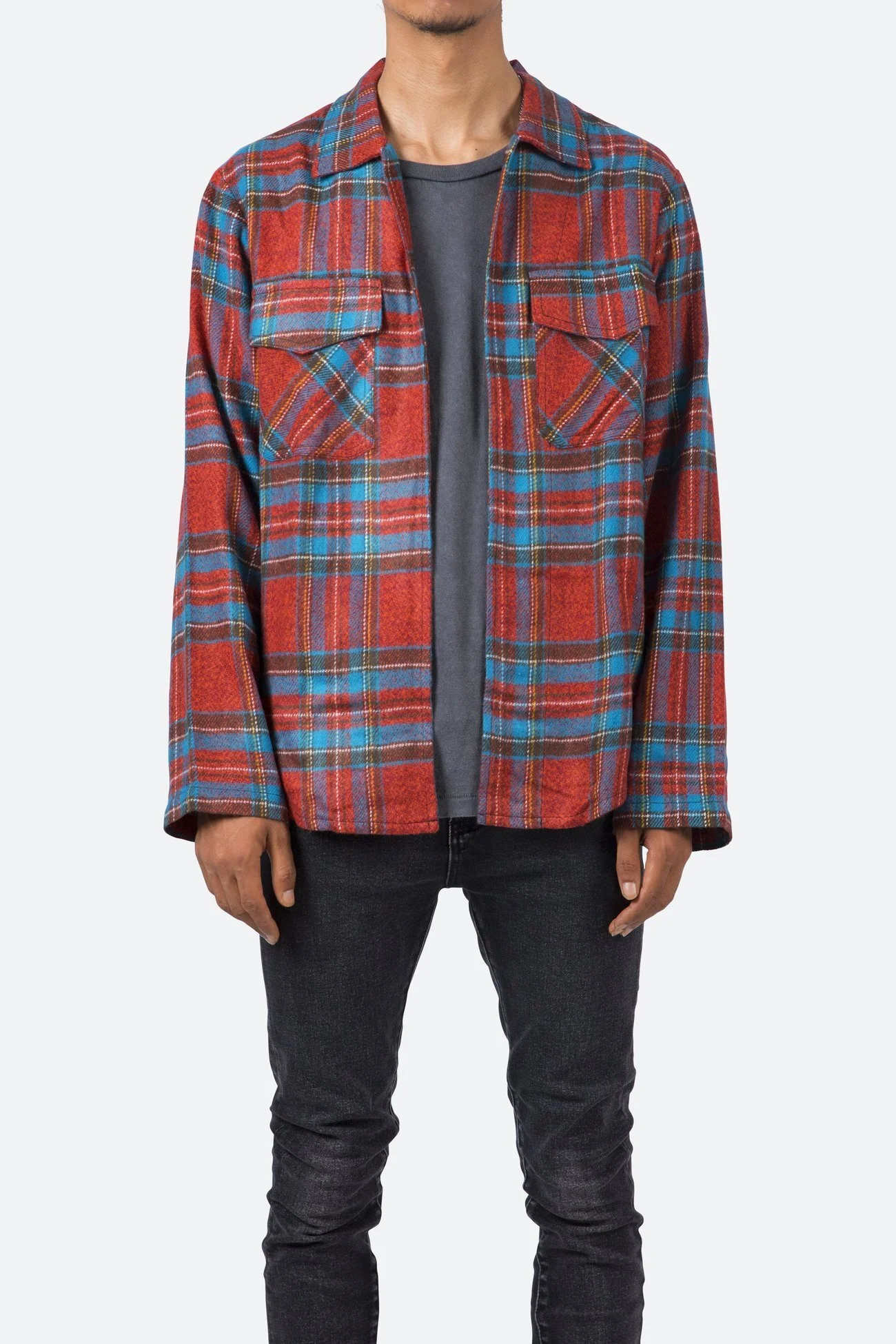 LAYERING FLANNEL JACKET  C$78.27