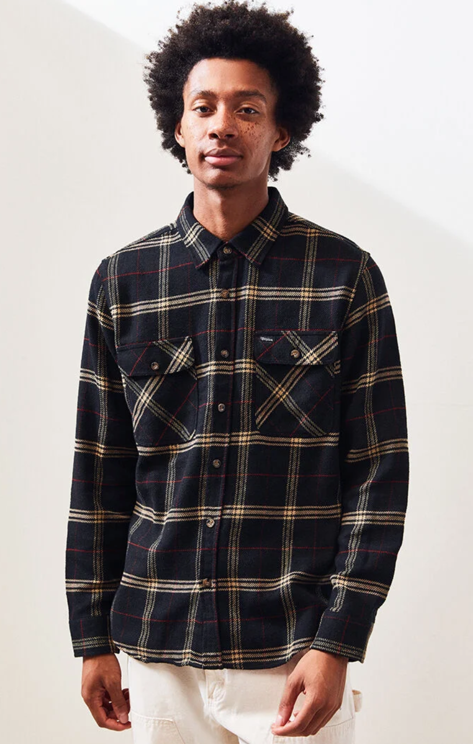 Brixton Black Bowery Flannel Shirt  C$92.68