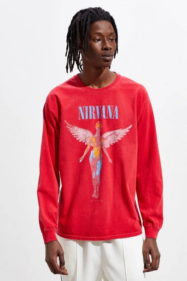Nirvana Pigment Dye Long Sleeve Tee  C$49.00