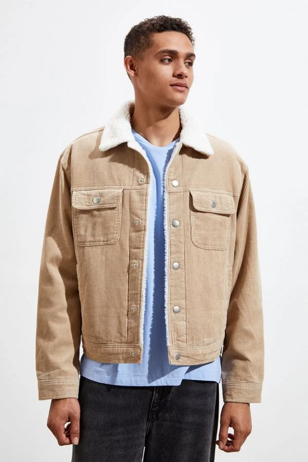 bdg corduroy sherpa trucker jacket