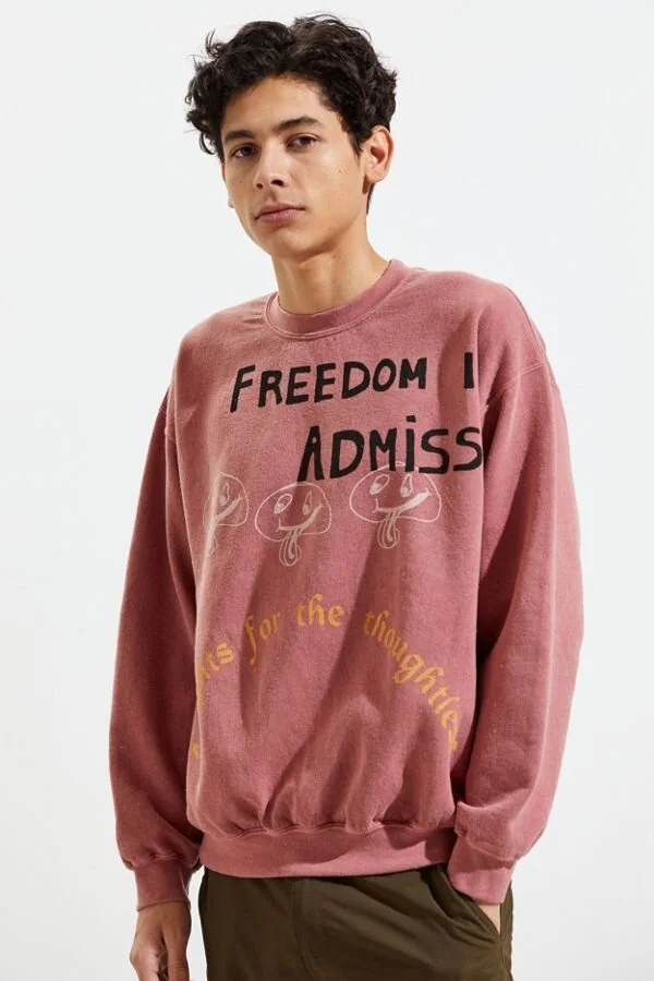 Admission Overdyed Crew Neck Sweatshirt  C$89.00
