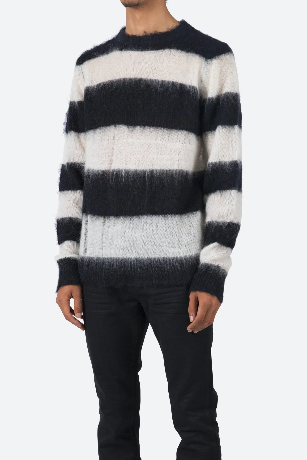 MOHAIR STRIPED SWEATER  C$105.00
