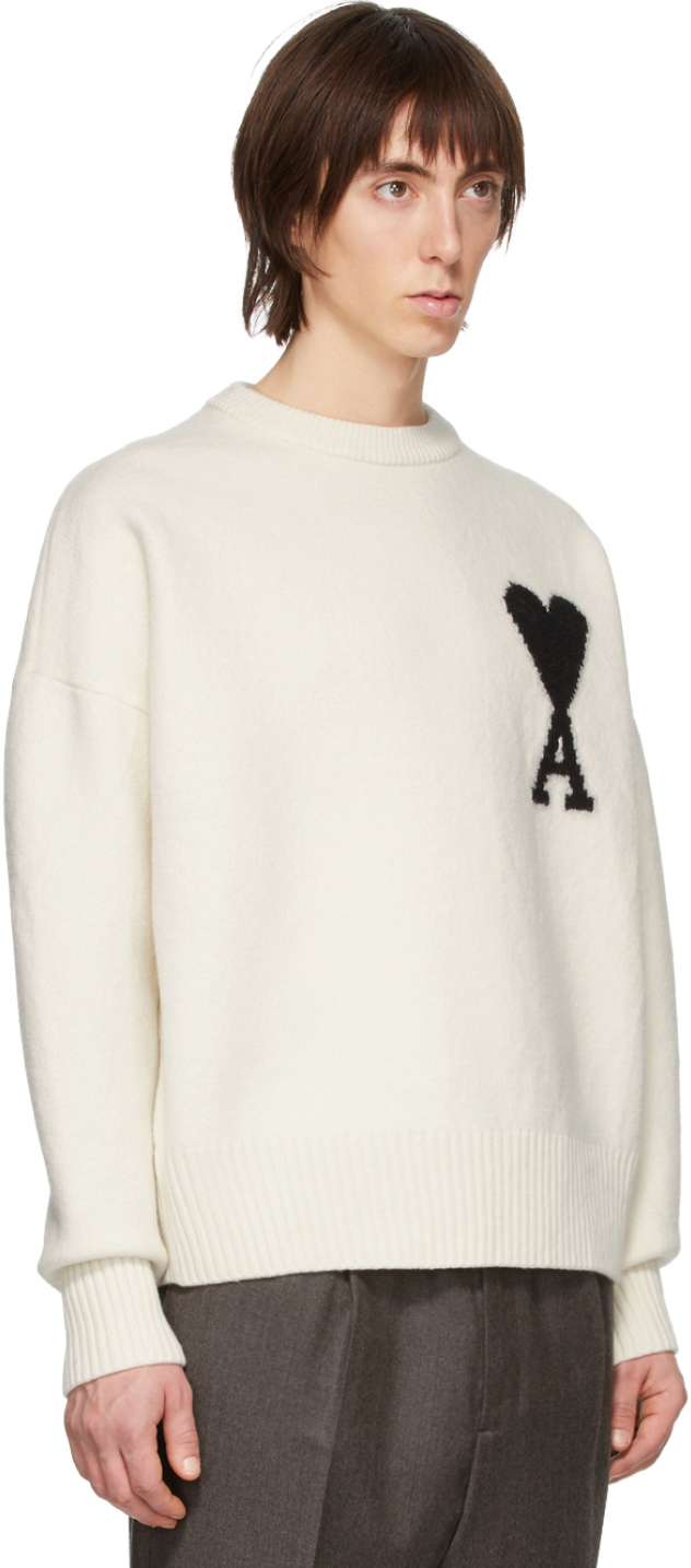 Off-White Merino Ami De Coeur Crewneck Sweater C$640.00