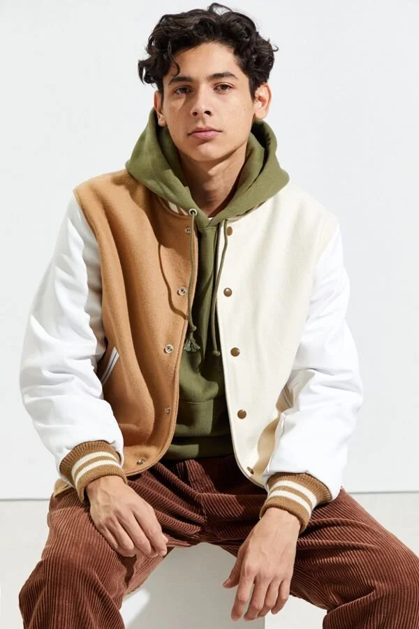 Golden Bear UO Exclusive Colorblock Varsity Jacket C$569.00