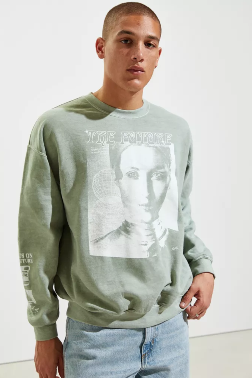 The Future Overdyed Crew Neck Sweatshirt  CA$79.00
