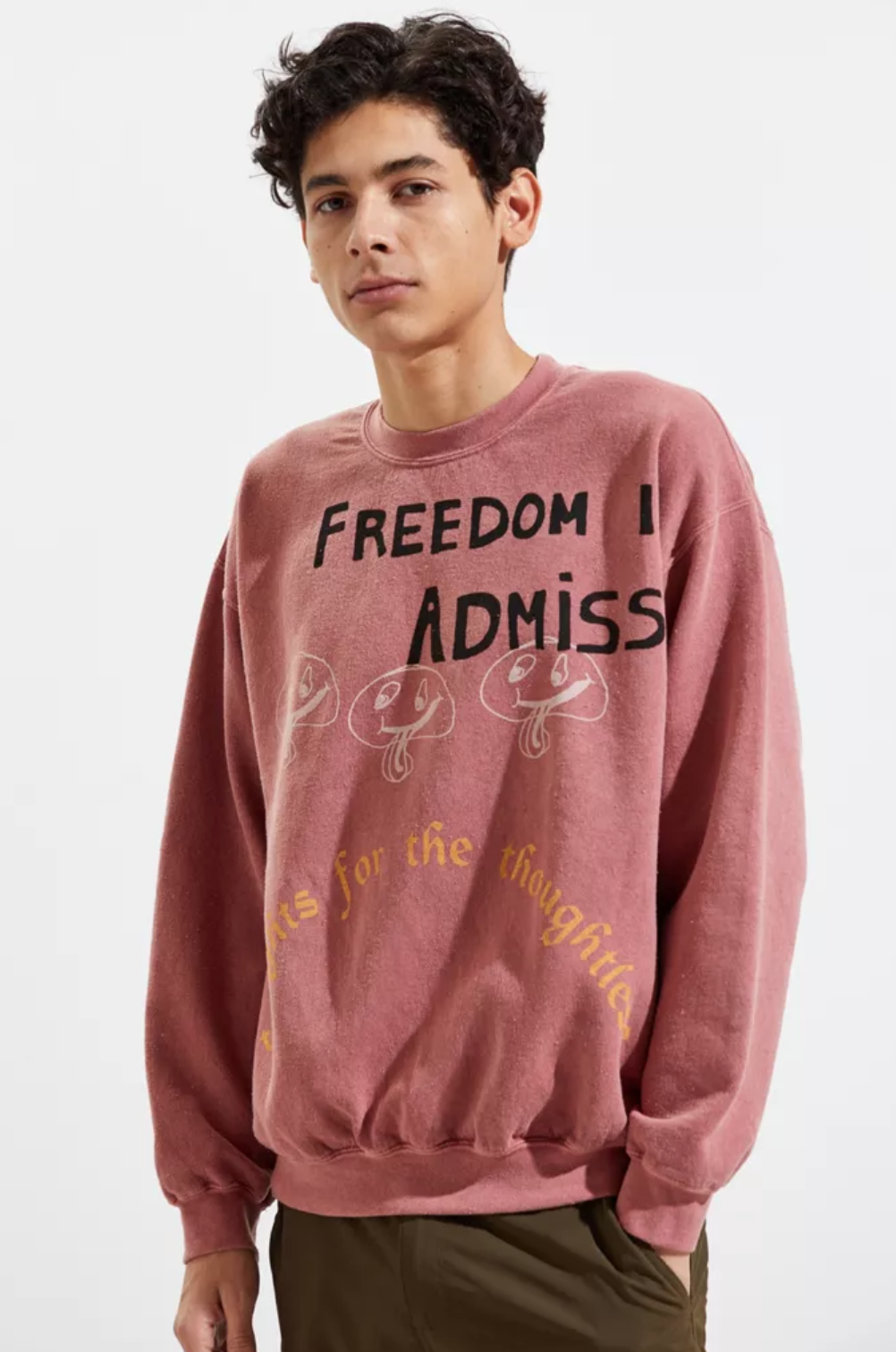 Admission Overdyed Crew Neck Sweatshirt  CA$89.00