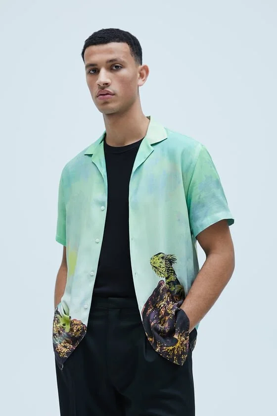 IGUANA PRINT SHIRTDETAILS  CA$45.90