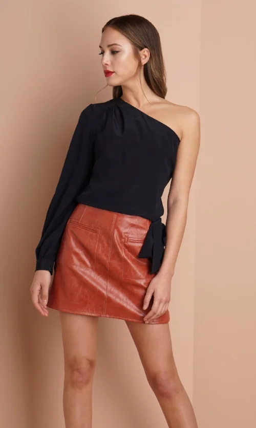 Esther Silk One Shoulder Top