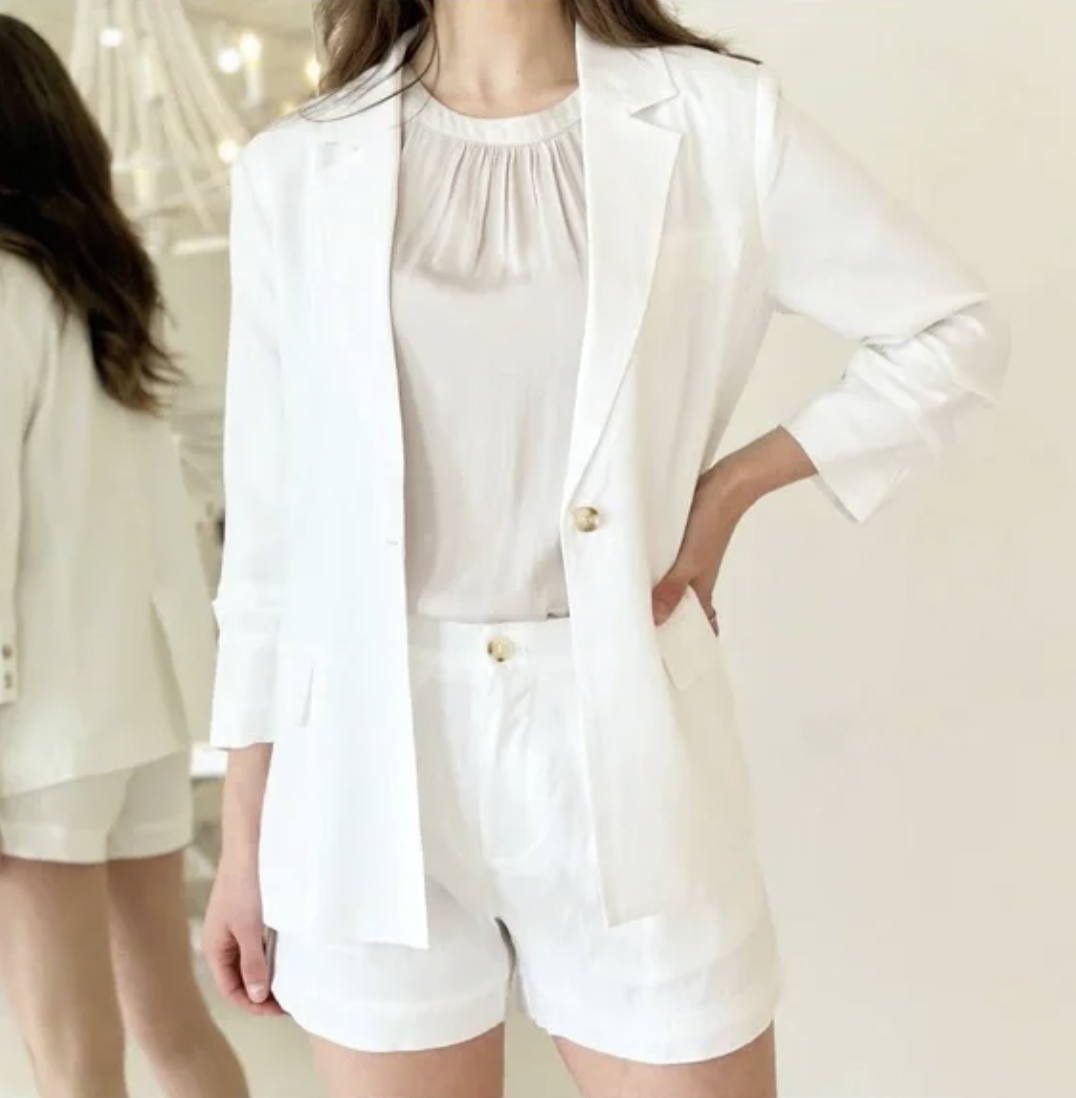 Greylin Havana White Shorts