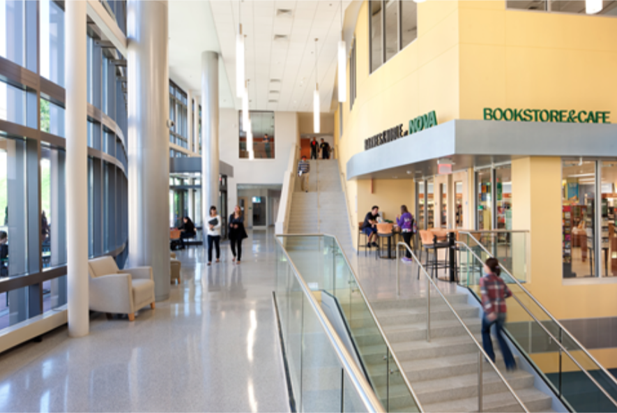 Commercial office space near Reston, Virginia. Design/build by FDC/EYP alli