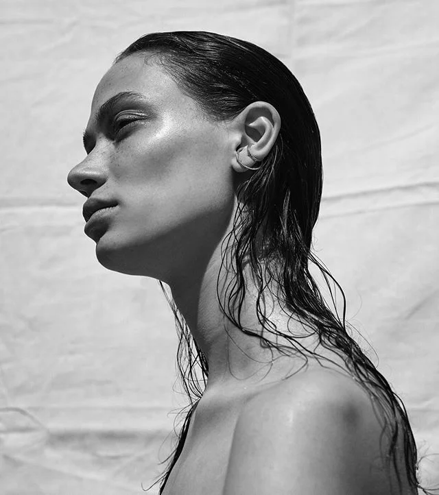 Unconditional Magazine In this timeless story Sophie Koella wears the Petit and Med Infinité hoops 