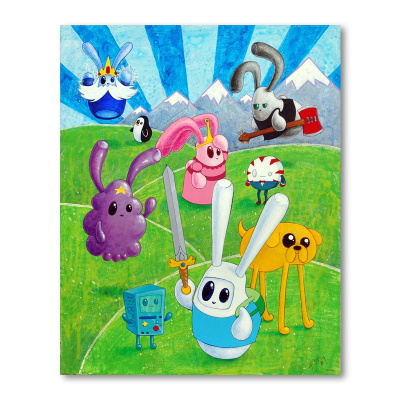 Adventure Time Puff Buns Painting