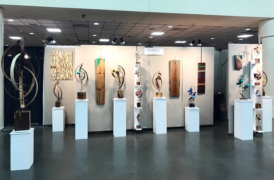 Another great show- American Craft Council Baltimore this weekend -Booth 2605. #woodworking #sculpture #epoxyresin #makersgonnamake #art #woodensculptures #dimension