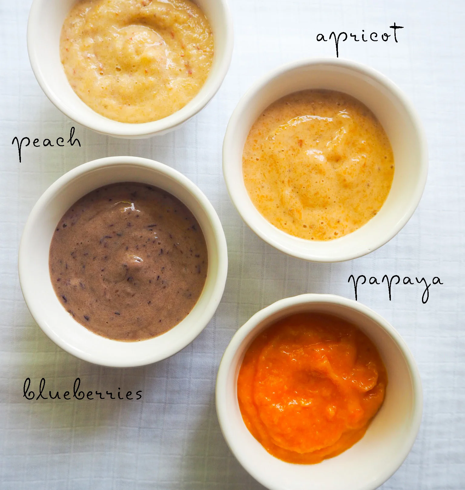 No-Cook Summer fruit purees