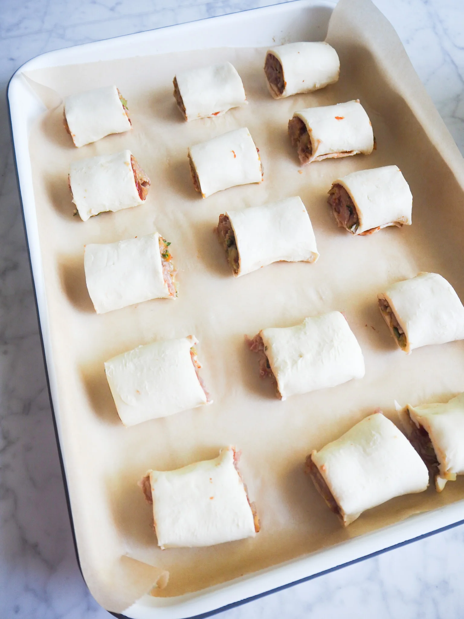 ready for an egg glaze and sprinkle of poppy ~ then cook in the oven