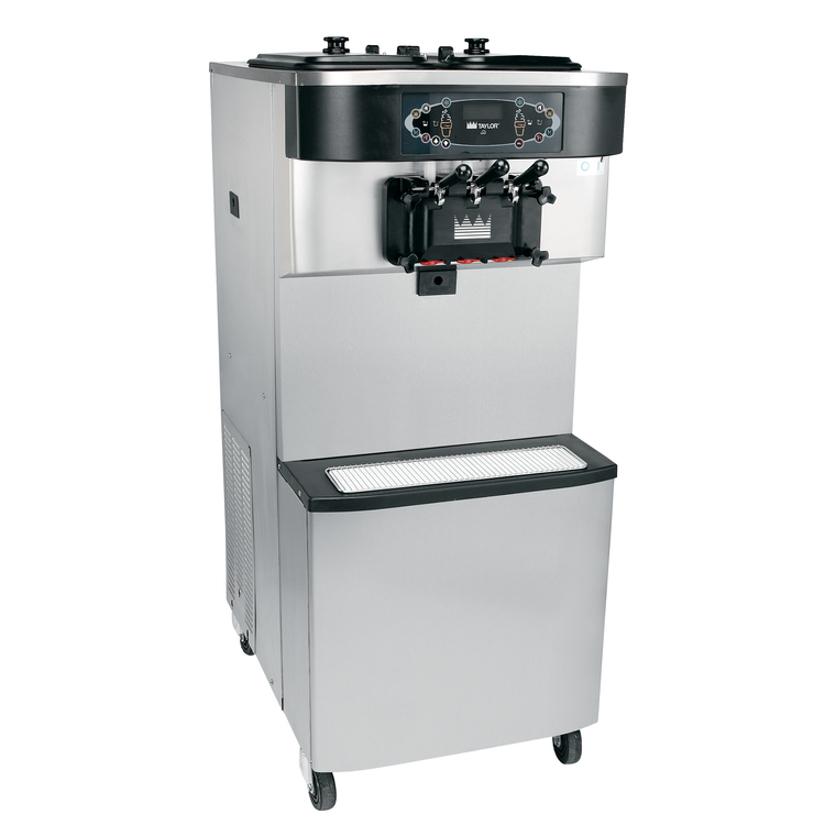 Taylor C717 heat treatment two-flavor twist soft serve combination freezer