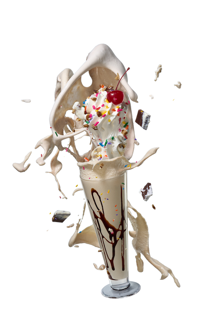 Taylor commercial milkshake — consistent, instant, 3-second dispense every time