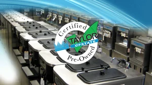 Taylor certified pre-owned soft serve machine