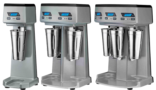 Hand-spun blender milkshake — labor-intensive, slow, inconsistent versus Taylor commercial shake freezer