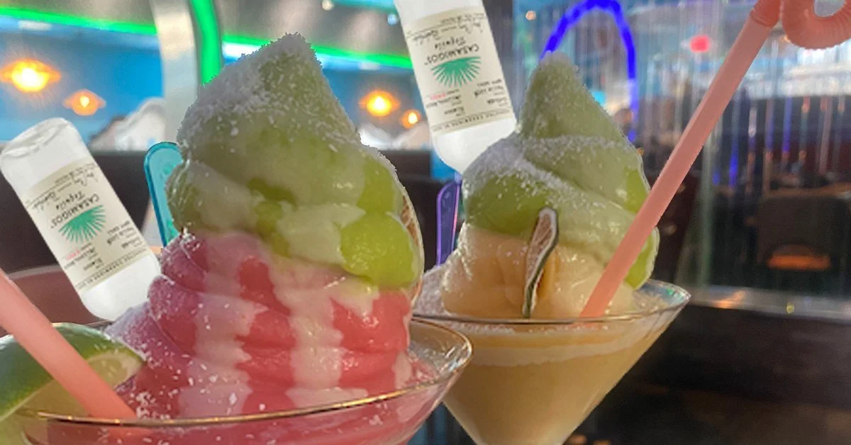 Frozen margaritas made with Taylor frozen cocktail machine — bars and restaurants in Upstate NY