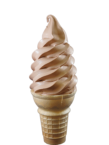 Taylor single flavor soft serve chocolate cone