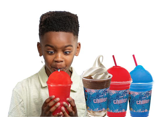 Taylor FCB frozen carbonated beverage in a sippin cup — Upstate NY